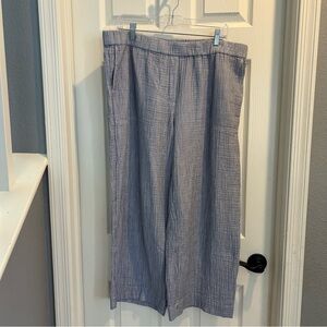 J. Jill Pure Jill Cotton-Gauze Cropped Pants